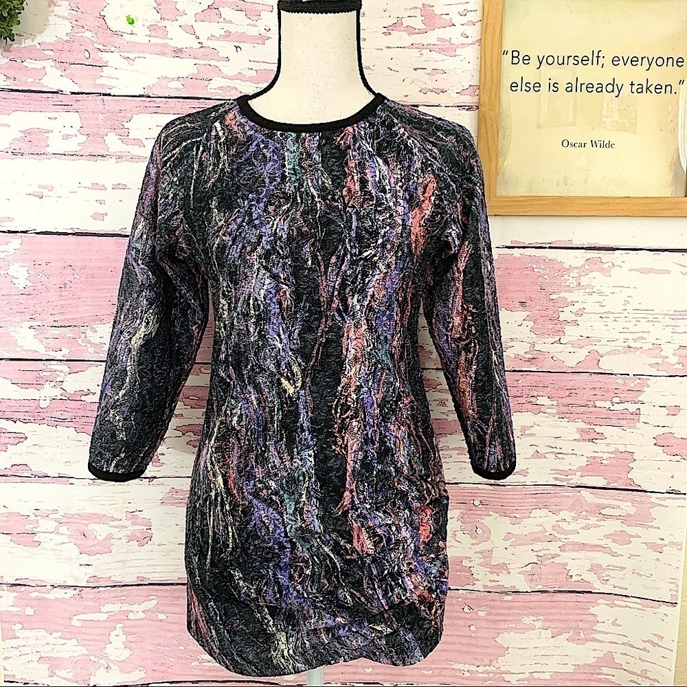 JOE’S JEANS Multicolor 3/4 Sleeve Tunic Top Small